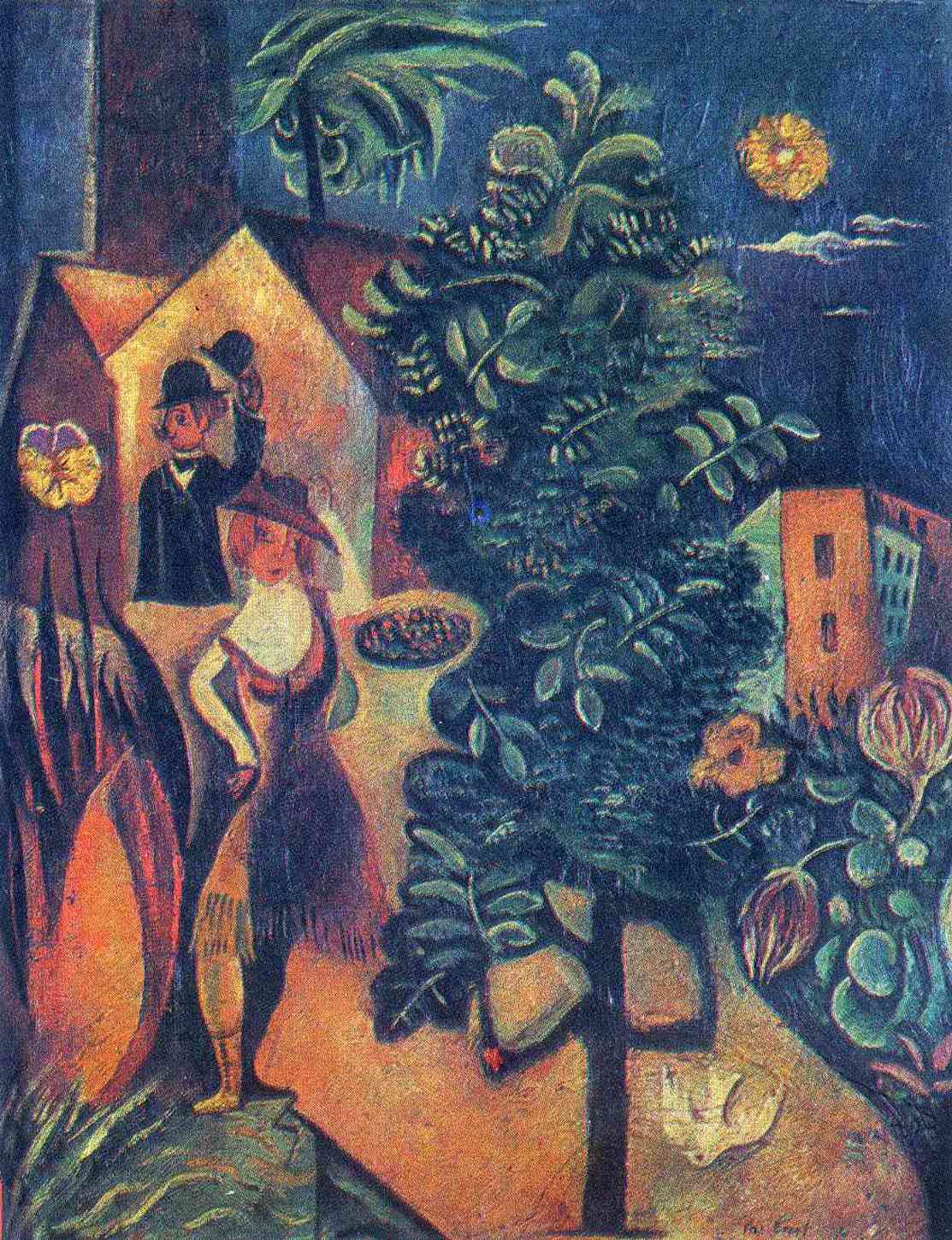 马克斯·恩斯特《手中的帽子，头上的帽子》Hat in Hand, Hat on Head