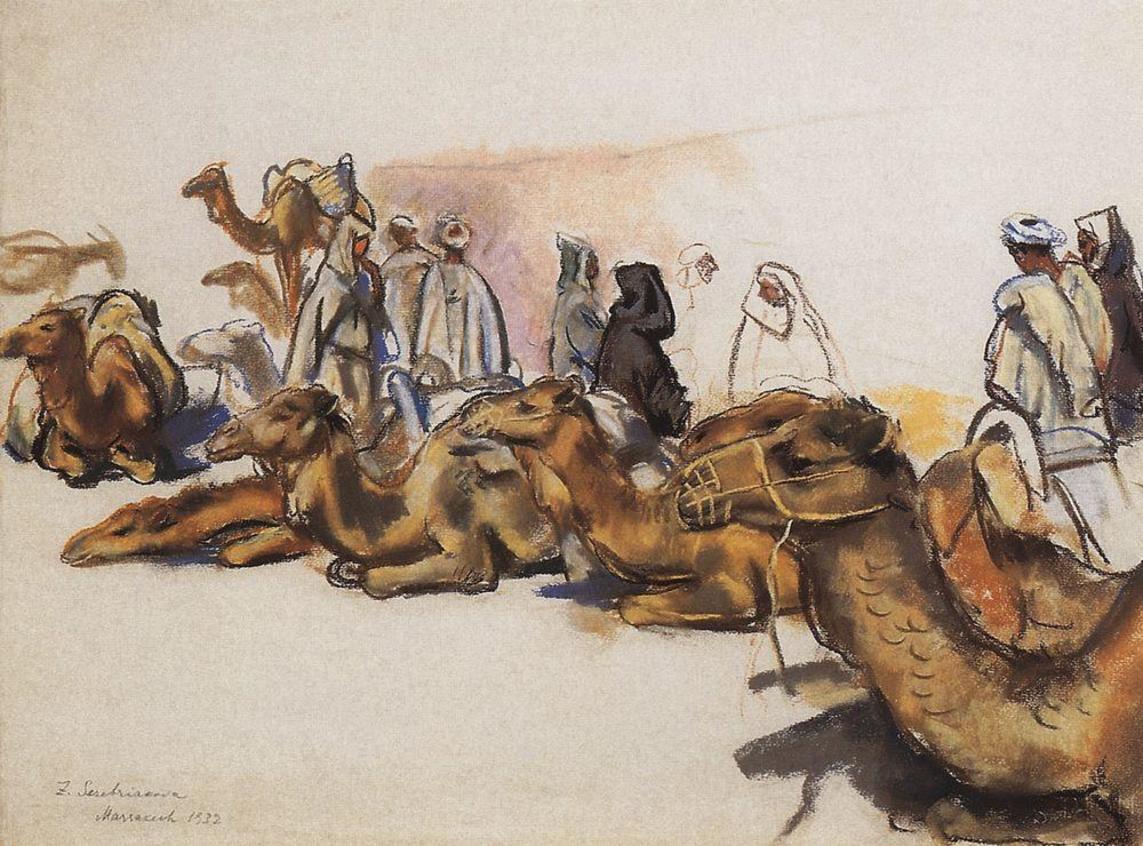 季娜伊达·叶夫根耶夫娜·谢列布里亚科娃《骆驼》Camels