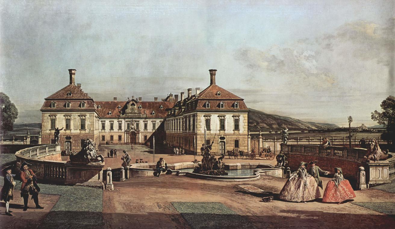 贝纳多·贝洛托《帝国夏宫》The imperial summer residence, courtyard