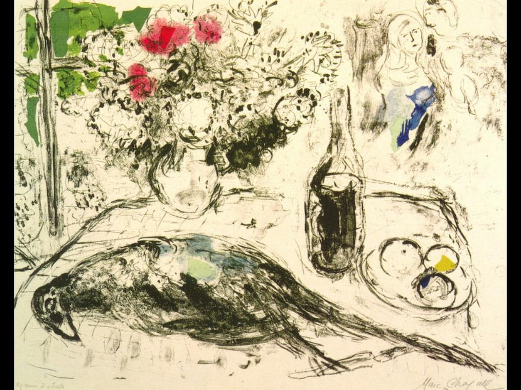 马克·夏加尔《雉》The Pheasant