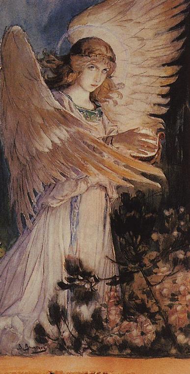 维克多·瓦斯涅佐夫《拿着灯的天使》Angel with a lamp