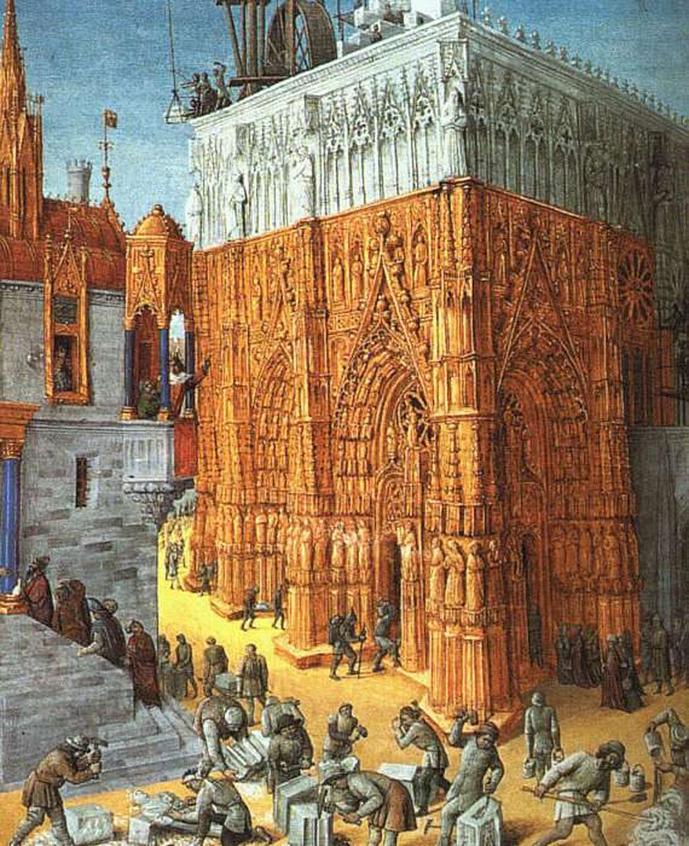 让·富凯《耶路撒冷圣殿的建筑》Building of the Temple of Jerusalem