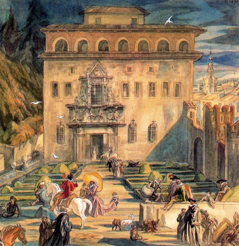 卡洛斯·萨恩斯·代·特哈达《埃斯科里亚宫殿式的城堡》The Palace Escoriaza-Esquivel