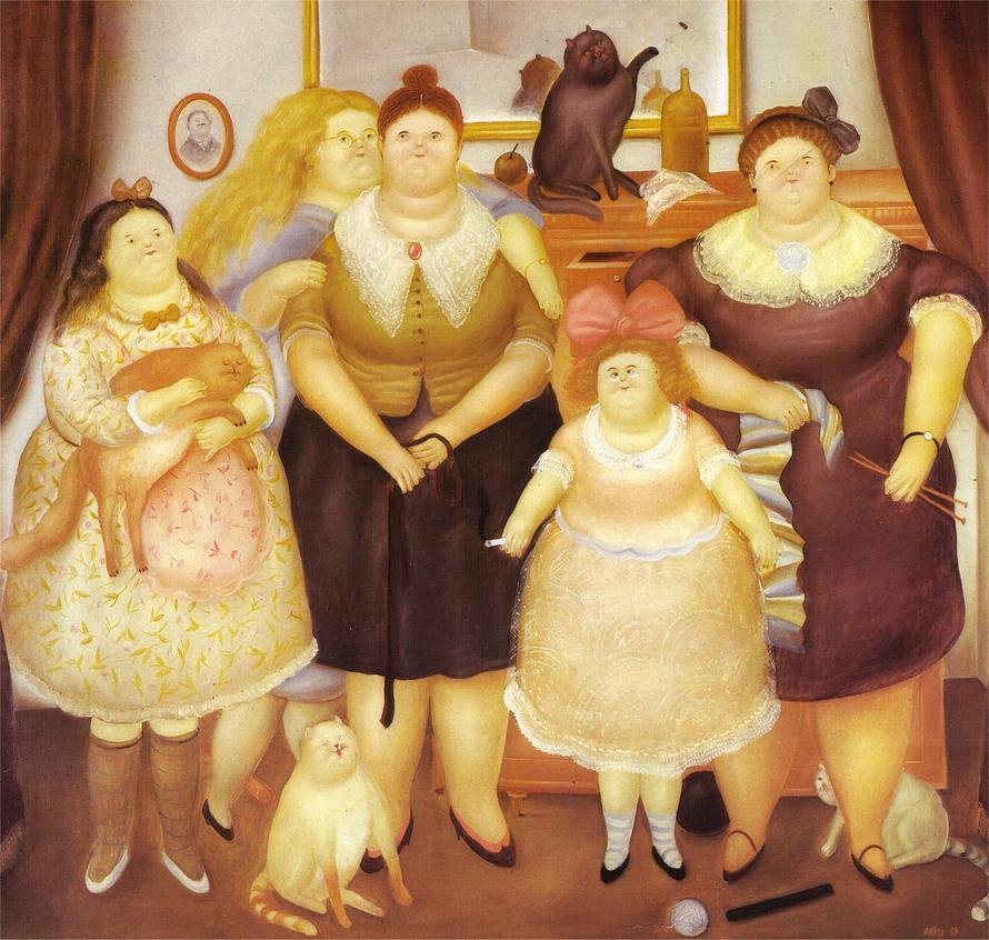 费尔南多·博特罗《姐妹》The Sisters