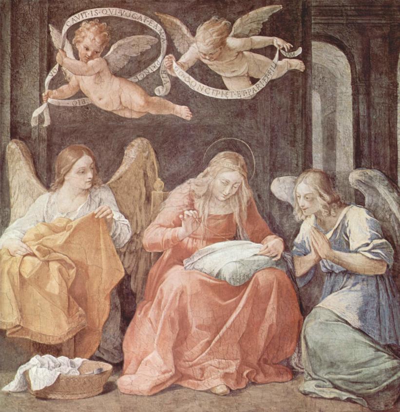 圭多·雷尼《玛利亚和天使们》Mary and angels