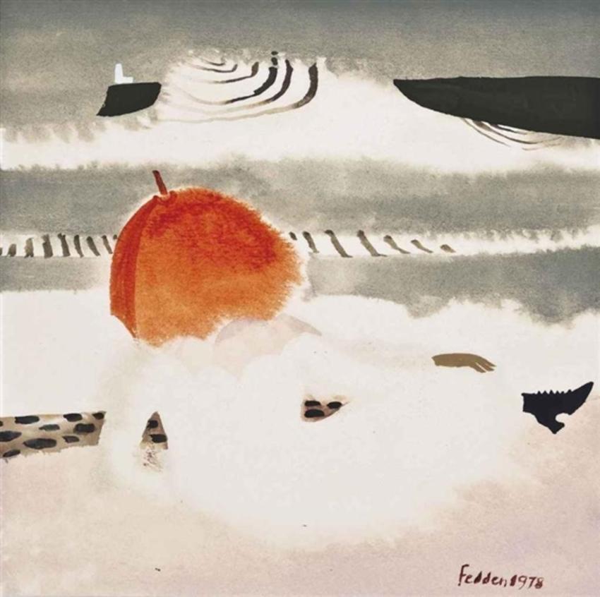 玛丽·费登《红色遮阳伞》Red Parasol