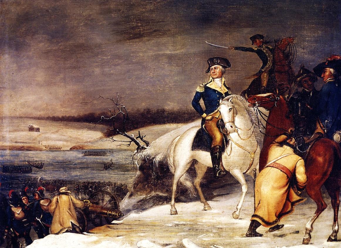 爱德华·希克斯《在特拉华州的华盛顿》Washington at the Delaware