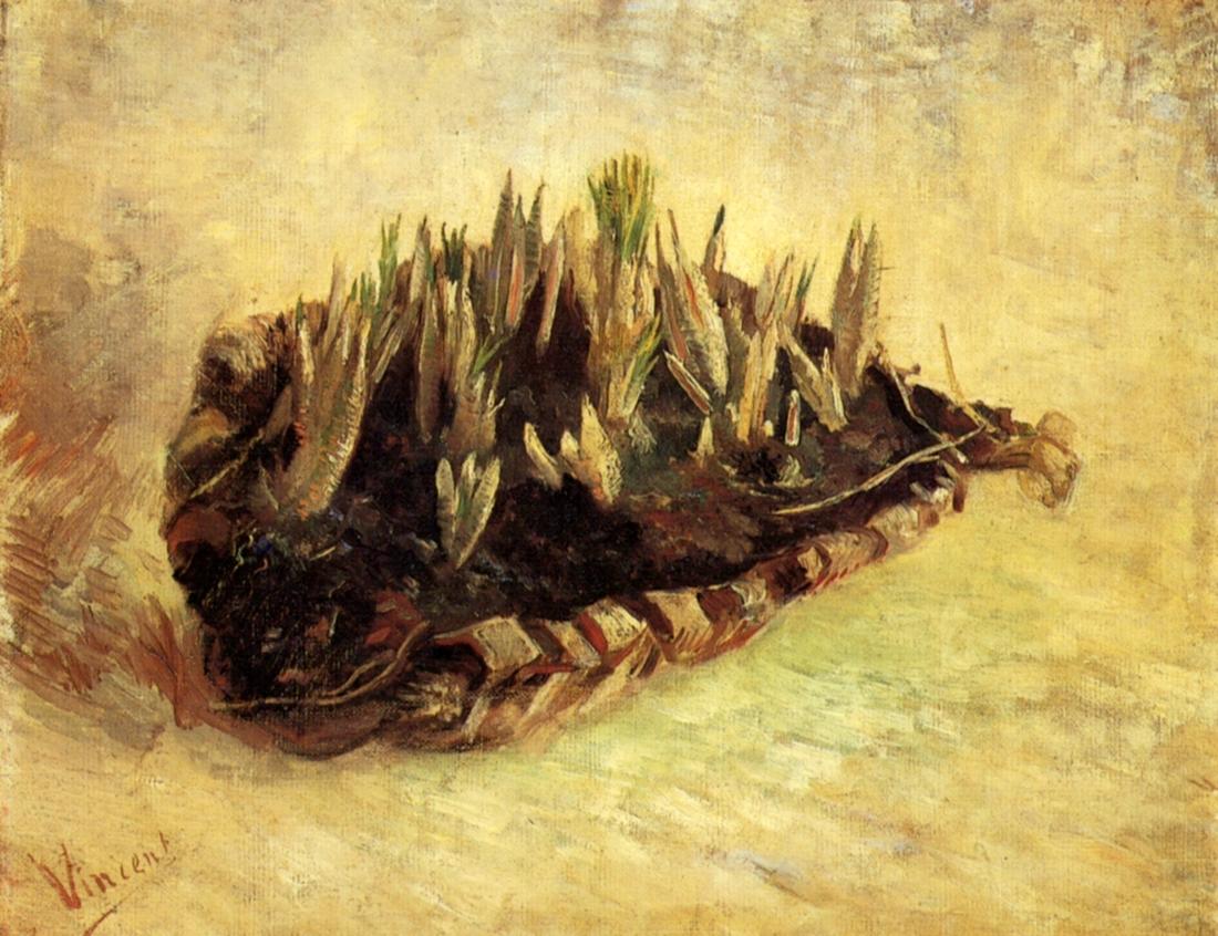 文森特·梵高《静物：一篮番红花》Still Life with a Basket of Crocuses
